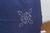 Large 24" Sq Indigo Jaipur Blockprint Linen Pillow Cover For Sale - Image 4 of 6
