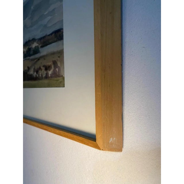 Edouard Arthur, Bretagne, Watercolor, 1977 For Sale - Image 7 of 8