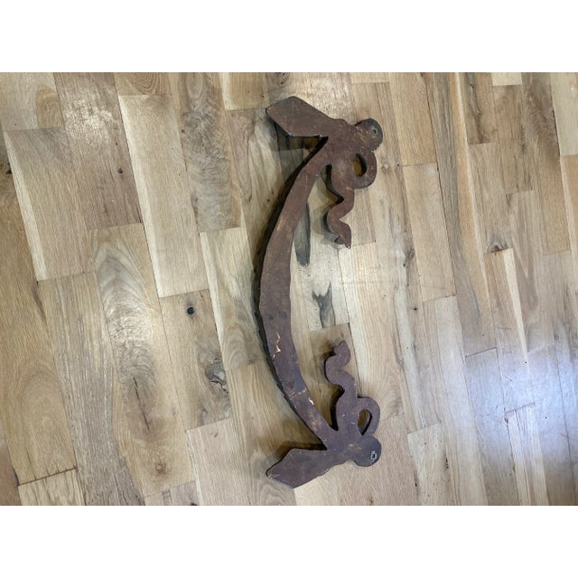 Gold Vintage Carved Solid Wood Ornate Wall Decor For Sale - Image 8 of 9