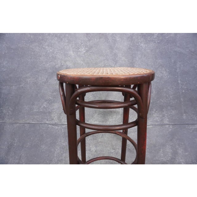Art Nouveau Early 20th Century Thonet Bar Stool For Sale - Image 3 of 10