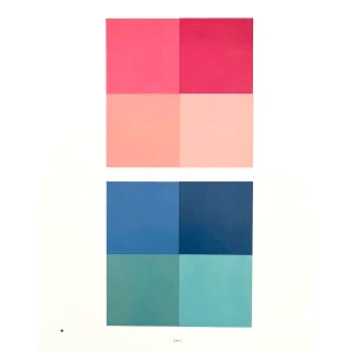 Josef Albers 2009 the Interaction of Color Plate Xiv-1 Bis For Sale