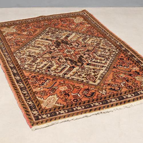 Red Middle Eastern Heriz Rug For Sale - Image 8 of 8