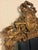 Vintage French Louis XVI Style Giltwood Trumeau Mirror With Ribbon Crown & Floral Basket For Sale - Image 4 of 6
