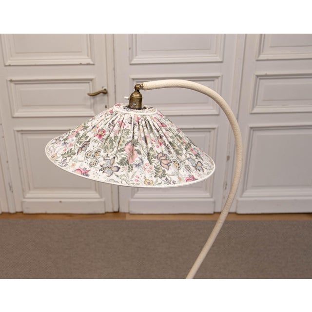 Glass Arc Floor Lamp attributed to Iwo, Sweden, 1930s For Sale - Image 7 of 14