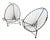 Vintage Mid-Century Hand-Welded Steel Acapulco Lounge Chairs With Attached Drink Holders — Pair For Sale