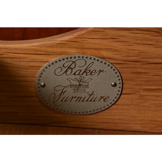 Baker Furniture French Provincial Louis XV Carved Cherry Wood Sideboard Credenza or Bar Cabinet For Sale - Image 12 of 13