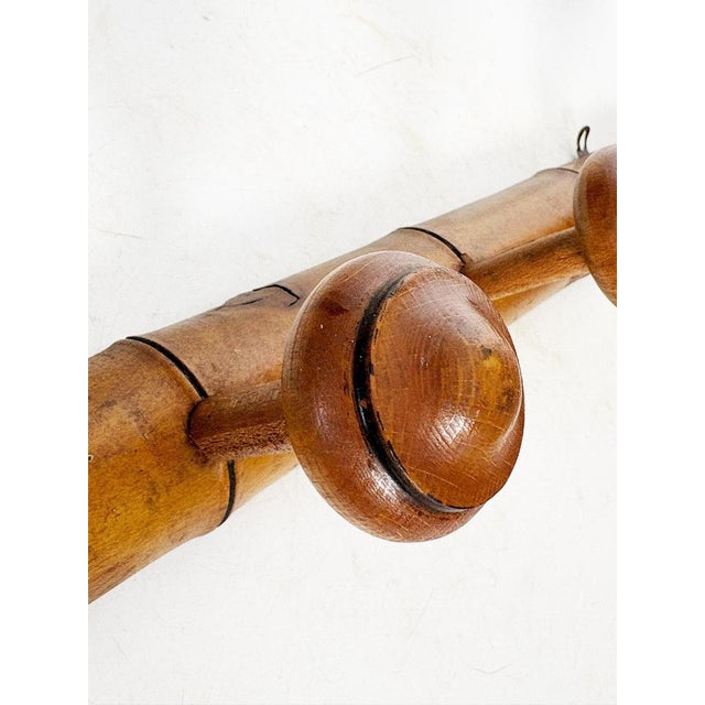 Wooden Coat Rack, France, 1940s For Sale - Image 6 of 11