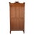 19th Century French Faux Bamboo Armoire With Double Glass Doors and Pagoda Top For Sale - Image 14 of 17