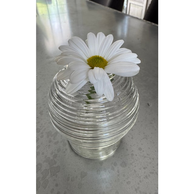 Vintage Art Deco Glass "Beehive" Bud Vase – 2-Piece Set For Sale - Image 13 of 17