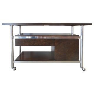 Mid-Century Modern Rolling Bar Cart For Sale
