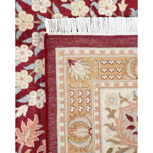 2000 - 2009 Mogul, One-of-a-Kind Hand-Knotted Area Rug - Orange, 9' 2" x 12' 4" For Sale - Image 5 of 8