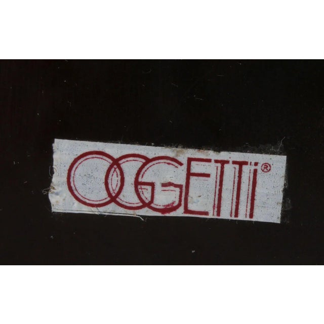 1980s Oggetti Tall Striped Vase, Signed For Sale - Image 9 of 10