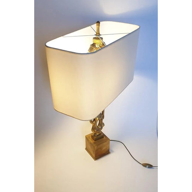 Beautiful gilded bronze lamp by Philippe Gabriel Papineau Limited series : Published only in 30 copies! "civilization"...