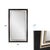 Black Bertoia Oversized Mirror in a Wooden and Metal Frame For Sale - Image 8 of 11