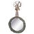 LaBarge Italian Patinated Tole Wreath Bow Metal Wall Mirror For Sale - Image 10 of 10