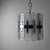 Mid-century crystal chandelier by kaiser leuchten. Made in germany in the 1960s. the lamp features a metal frame with a...