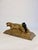 Figurative Vintage Gilt Tiger Desk Sculpture and Pen Holder For Sale - Image 3 of 12