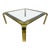 John Widdicomb Hollywood Regency Brass and Glass Cocktail Table, Circa 1970s For Sale