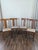 Early 1900's Quartersawn Tiger Oak T-Back Dining Chairs - Set of 4 For Sale - Image 9 of 11