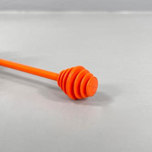 French Modern Orange Plastic Orangeade Set by Jean Pierre Vitrac for Bourbon, 1970s, Set of 9 For Sale - Image 13 of 18