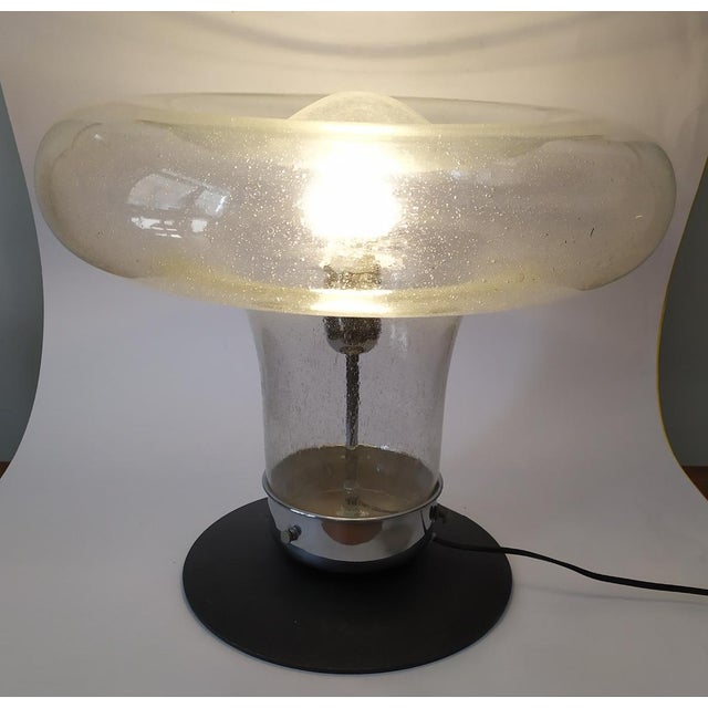 Large Space Age Mushroom Light in Glass from Mazzega, 1970s For Sale - Image 15 of 18