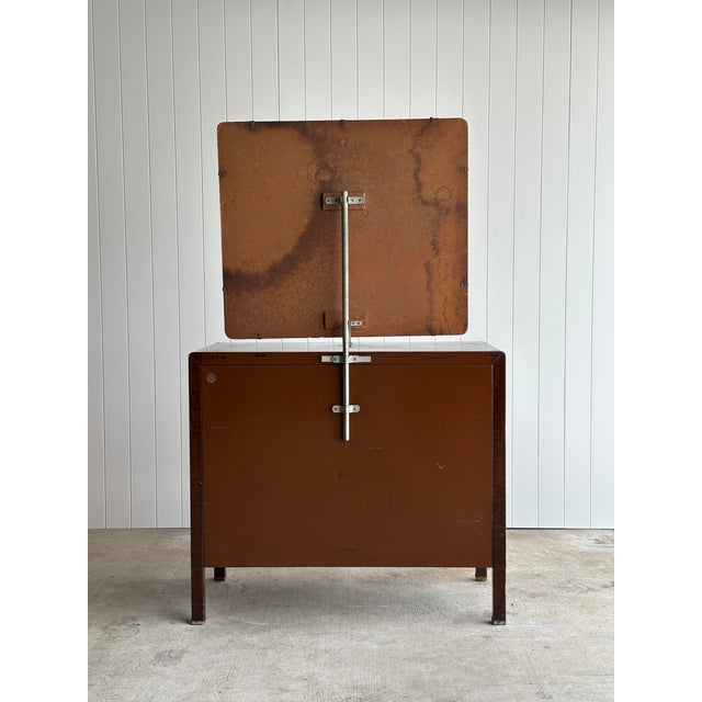 Vintage Norman Bel Geddes for Simmons Steel Chest of Drawers With Removable Mirror & Brass Pulls, C. 1930s For Sale - Image 17 of 18