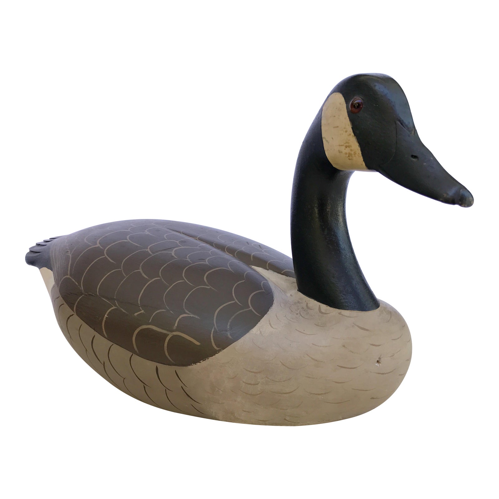 Hand Painted Wooden Goose Decoy Chairish