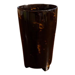 Mid 20th Century Faux Tortoise Shell Horn Cup