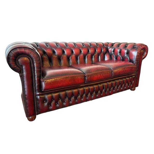 Chesterfield Sofa in Leather For Sale - Image 12 of 12