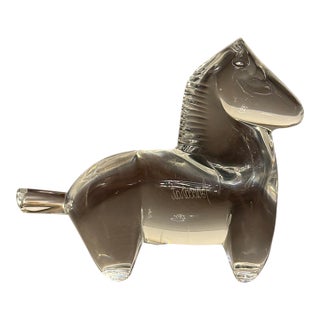 Baccarat Crystal Trojan Horse Figurine For Sale