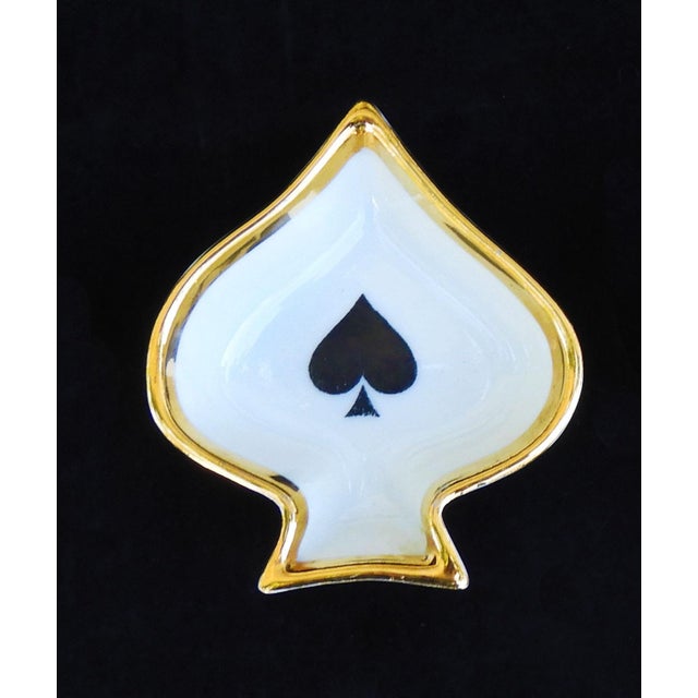 French Porcelain Playing Card Themed Ashtrays, Limoges, 1960s, Set of 4 For Sale - Image 11 of 12
