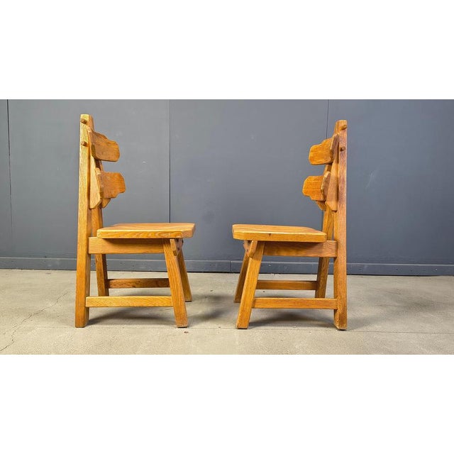 Vintage Brutalist Dining Chairs, 1960s, Set of 6 For Sale - Image 4 of 17