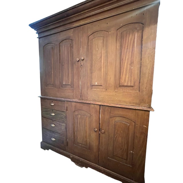 Antique Country Maids Pantry Cabinet For Sale - Image 4 of 11