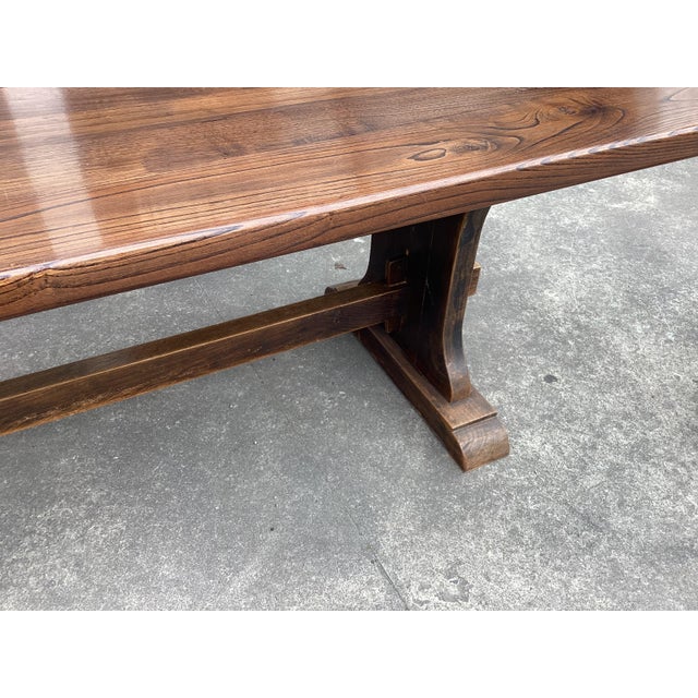 French Oak Farmhouse Table W/ Benches For Sale - Image 14 of 17