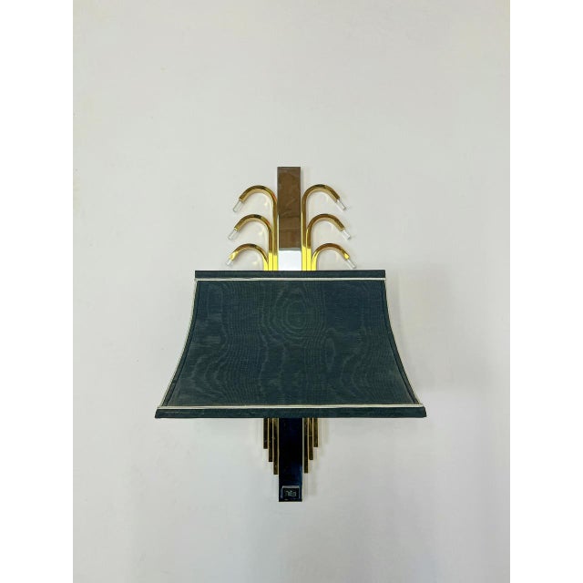 Skyscrape Wall Lamp in Brass and Chrome from WKR Leuchten, 1970s For Sale - Image 10 of 13