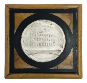 Late 19th Century Grand Tour Inlaid Specimen Marble Paperweight