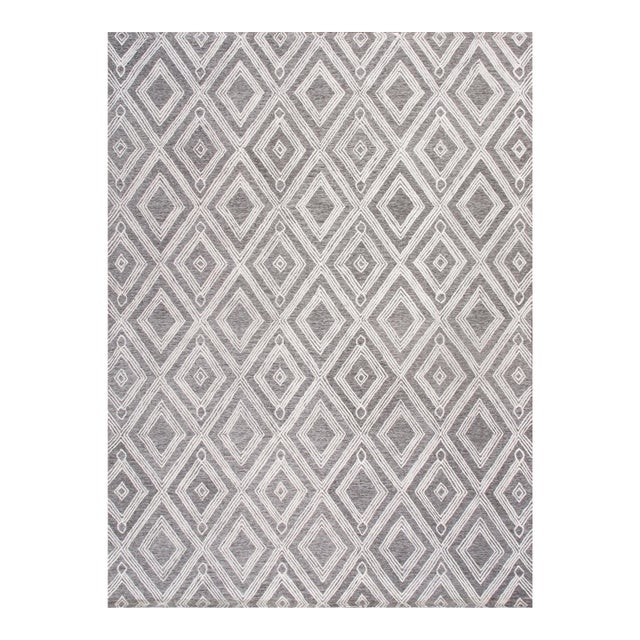 Pasargad Home Modern Silver Area Rug- 9' 9" X 13' 9" For Sale