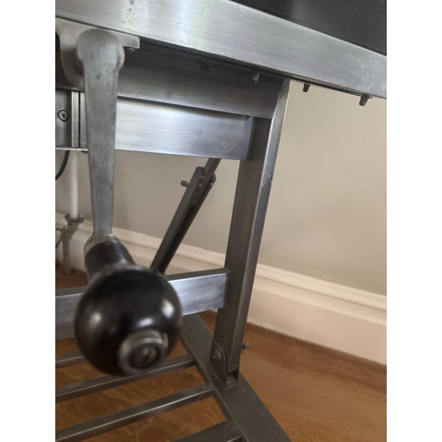 Industrial Restoration Hardware Television Easel in Gunmetal For Sale - Image 3 of 3