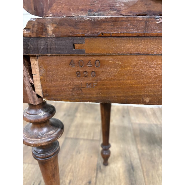 Wood Antique Cheval Full Length Mirror on Stand For Sale - Image 7 of 10