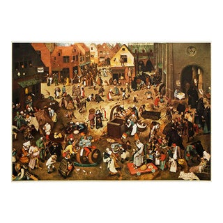 1954 After P. Bruegel "Carnival and Lent", First Edition Photogravure For Sale