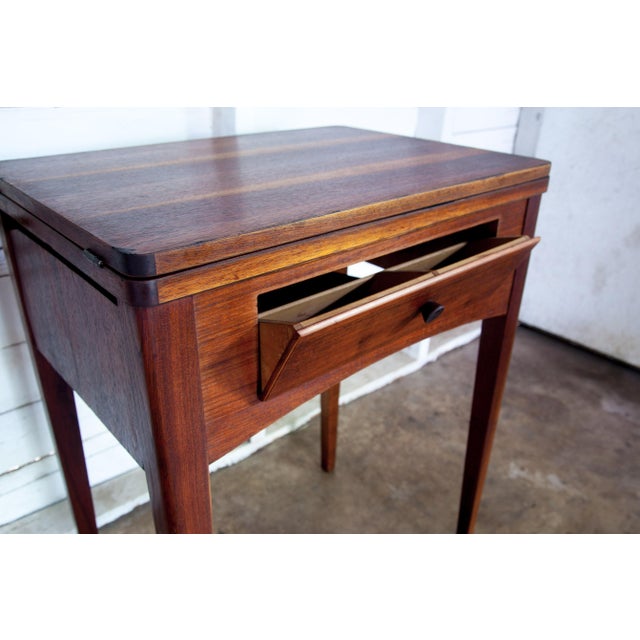 1940s 1940s Antique Texana Sewing Side Table For Sale - Image 5 of 11