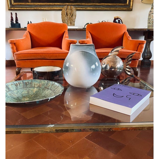 Mid-Century Modern Spherical Gres Vase, Franco Bucci Italy Ca. 1970 For Sale - Image 9 of 12