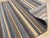 Mid-Century Modern 5' 6"x8' Blue Brown Modern Stripe Hand-Knotted Wool Rug For Sale - Image 3 of 4
