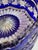 Mid 20th Century Czech Bohemian Cobalt Blue Cut to Clear Crystal Centerpiece Bowl For Sale - Image 18 of 18