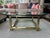 Mastercraft Hollywood Regency Brass & Glass Square Coffee Table - Profile Design For Sale - Image 9 of 9