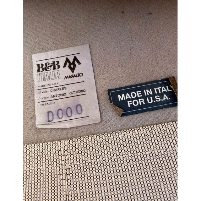 1990s B&b Italia Modern Loveseat Couch For Sale In Washington DC - Image 6 of 7