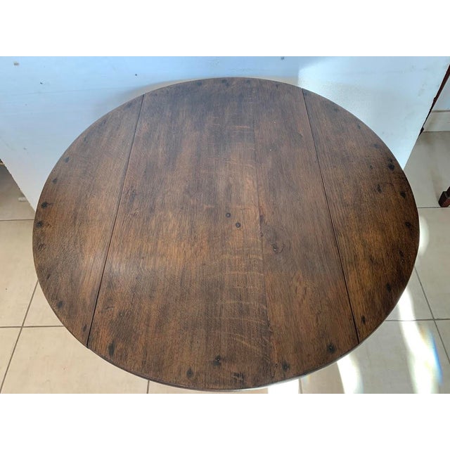 Small Masters Table in Natural Wood with Two Drop Leaves, 1800s For Sale - Image 3 of 7
