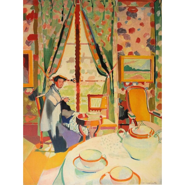 Maurice Marinot (1882-1960) Fauve Interior Color lithograph after a painting by the artist Signed in the plate On Arches...