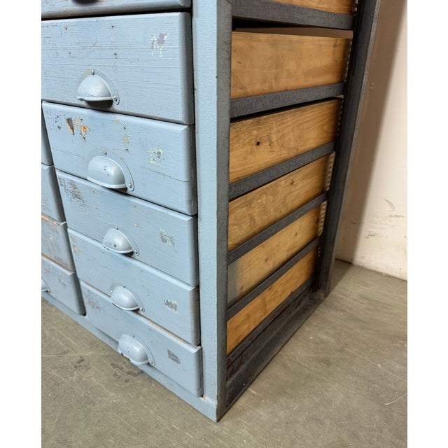 Metal Industrial Grey Chest of Drawers, 1960s For Sale - Image 7 of 17