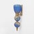Mid-Century Modern Murano Glass Blue Wall Sconces with Gold Dust Inclusions, 2000, Set of 2 For Sale - Image 3 of 9